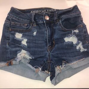 American Eagle Ripped Jean shorts